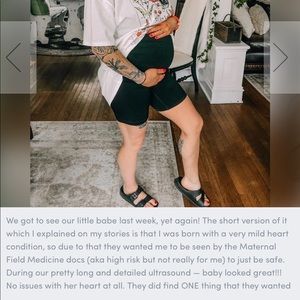 Maternity shorts from blanqi